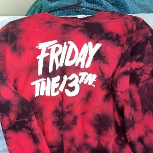 Friday the 13th vans collab crewneck sweatshirt